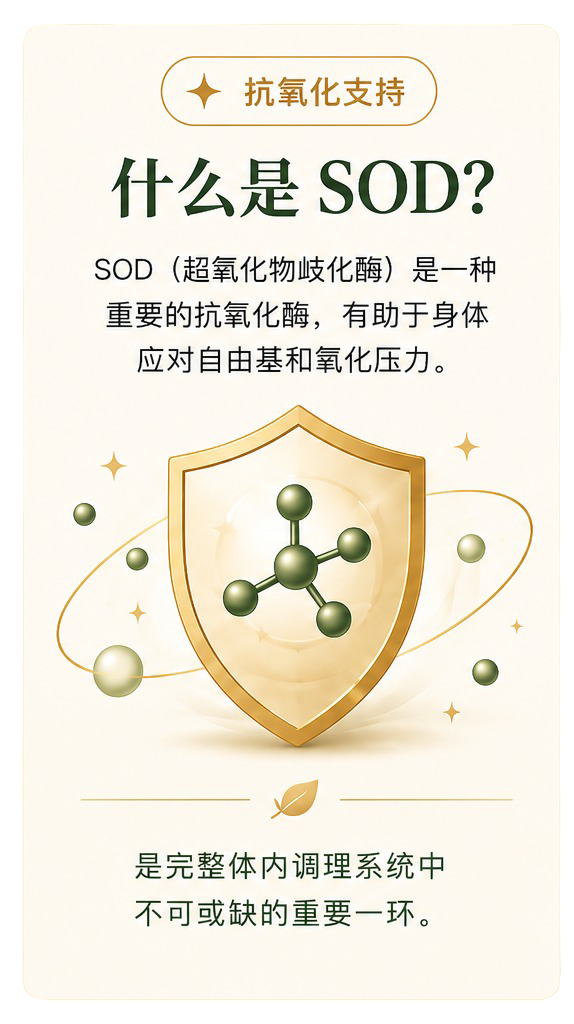 什么是SOD抗氧化支持